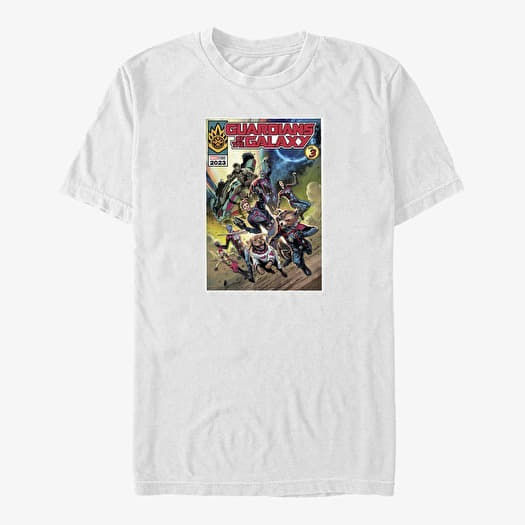 T-shirt Merch Marvel Guardians of the Galaxy Vol. 3 - GotGV3 Comic Poster Unisex T-Shirt White