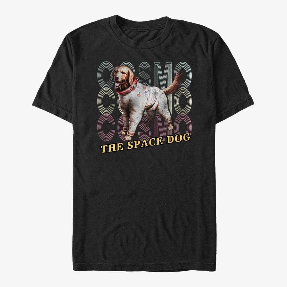 Trička Merch Marvel Guardians of the Galaxy Vol. 3 - Space Dog Cosmo Unisex T-Shirt Black
