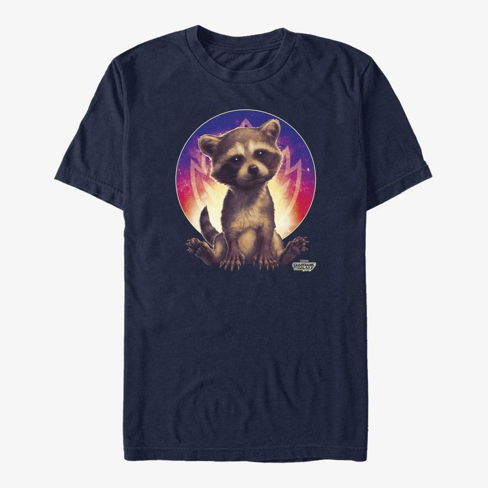 Tričká Merch Marvel Guardians of the Galaxy Vol. 3 - Rocket Guardian Unisex T-Shirt Navy Blue