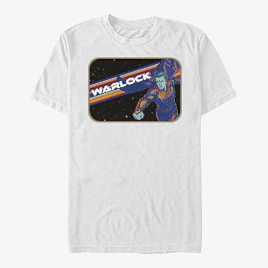 T-shirt Merch Marvel Guardians of the Galaxy Vol. 3 - AdamW Space Badge Unisex T-Shirt White