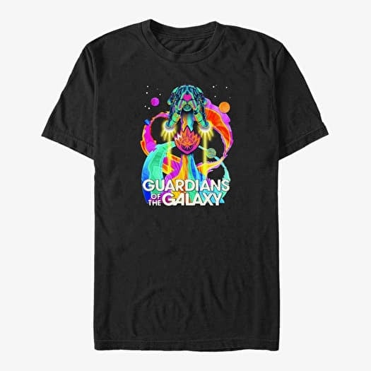 T-shirt Merch Marvel Guardians of the Galaxy Vol. 3 - PSYCHEDELIC SHIP Unisex T-Shirt Black