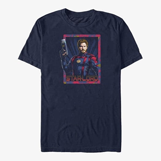 T-shirt Merch Marvel Guardians of the Galaxy Vol. 3 - Peter Quill Star Lord Unisex T-Shirt Navy Blue