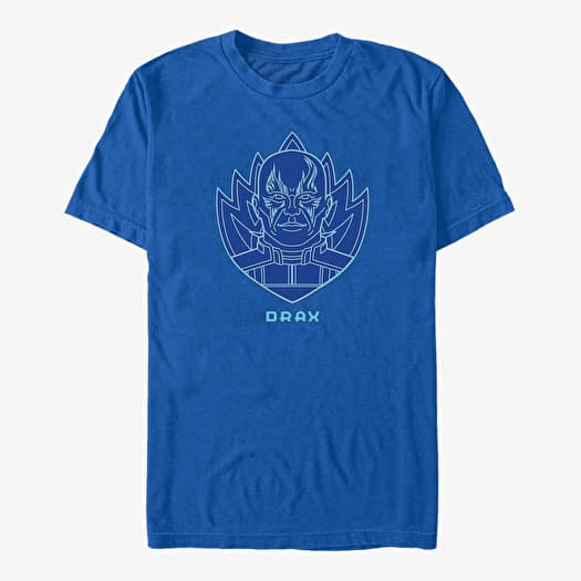 T-shirt Merch Marvel Guardians of the Galaxy Vol. 3 - Badge Drax Unisex T-Shirt Royal Blue
