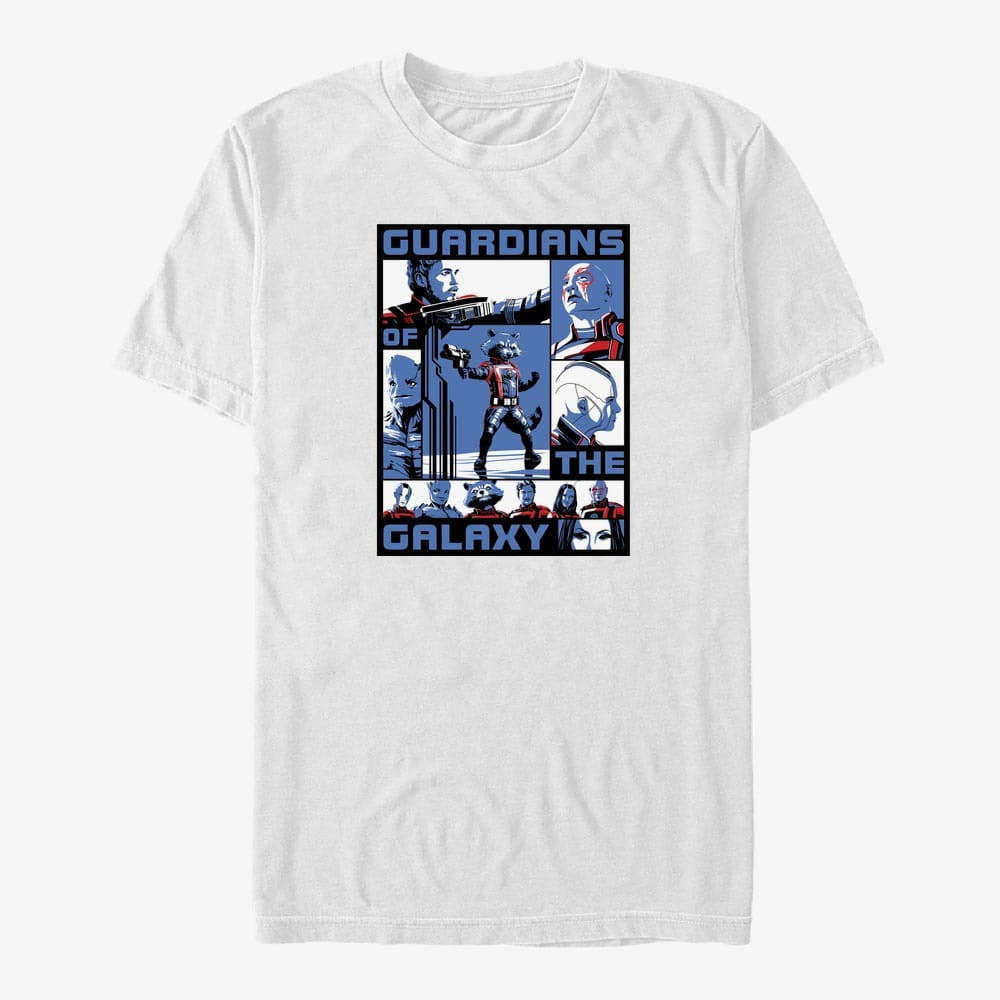 T-shirts Merch Marvel Guardians of the Galaxy Vol. 3 - Guardians Comic Unisex T-Shirt White