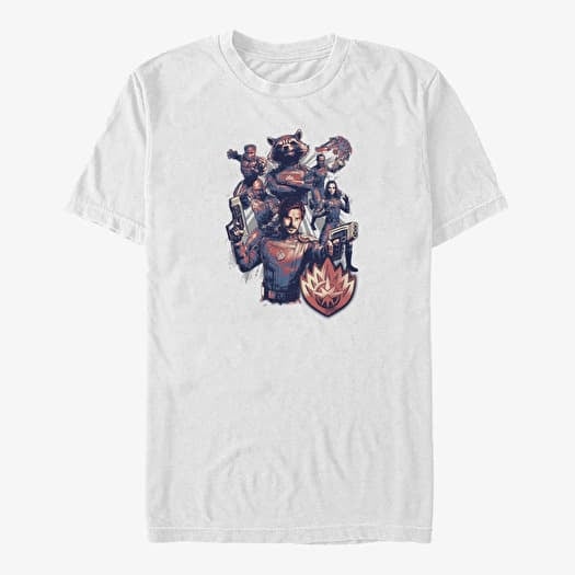 Majica Merch Marvel Guardians of the Galaxy Vol. 3 - Team Grey Shot Unisex T-Shirt White