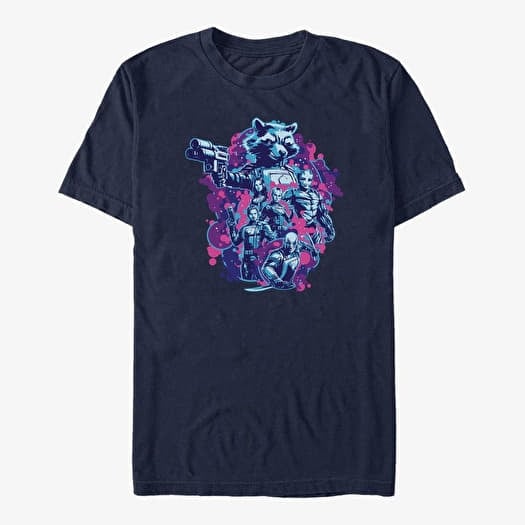 T-shirt Merch Marvel Guardians of the Galaxy Vol. 3 - GUARDIANS OF THE GALAXY BLOBS Unisex T-Shirt Navy Blue