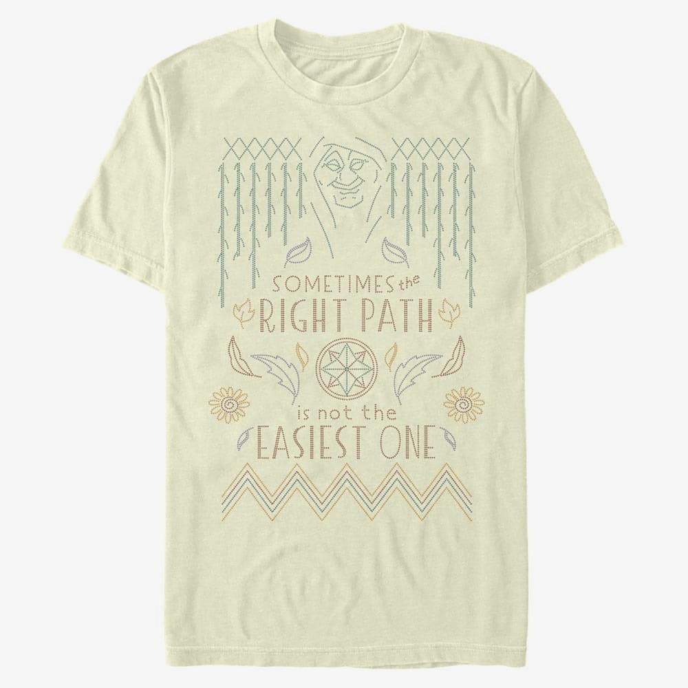 T-särgid Merch Disney Pocahontas - Grandmother Willow Cross Stitch Unisex T-Shirt Natural