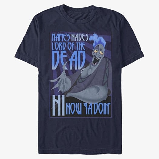 Camiseta Merch Disney Hercules - Names Hades Unisex T-Shirt Navy Blue