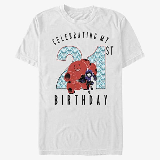 Majica Merch Disney Big Hero 6 Movie - Baymax 21 Years Unisex T-Shirt White