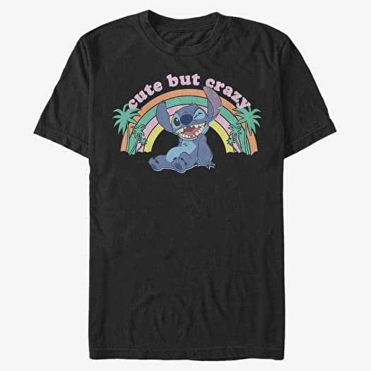 Tričko Merch Disney Lilo & Stitch - Kawaii Stitch Unisex T-Shirt Black