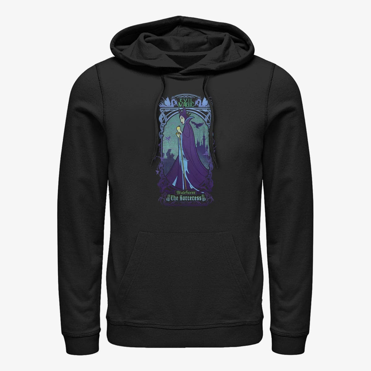 Толстовки та реглани Merch Disney Sleeping Beauty - Maleficent The Sorceress Unisex Hoodie Black
