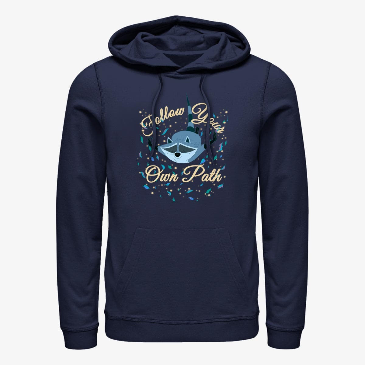 Kapuutsikud ja kampsunid Merch Disney Pocahontas - Meeko Falling Unisex Hoodie Navy Blue