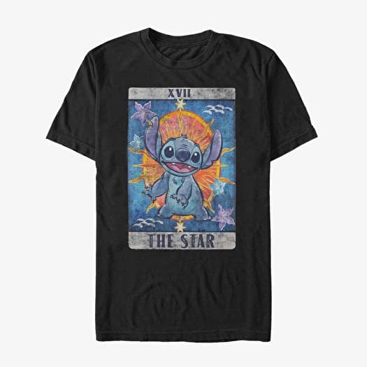 T-särk Merch Disney Lilo & Stitch - STITCH TAROT Unisex T-Shirt Black