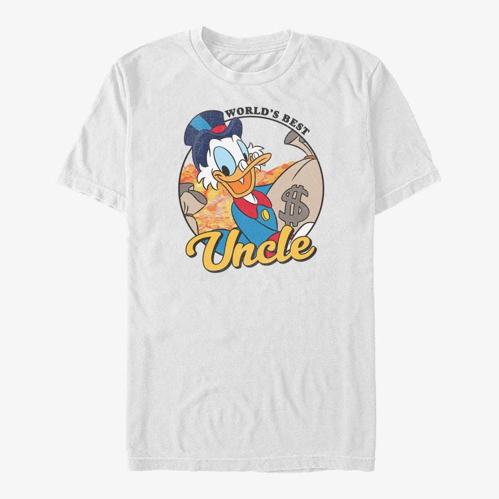 Pólók Merch Disney DuckTales - Scrooge McUncle Unisex T-Shirt White