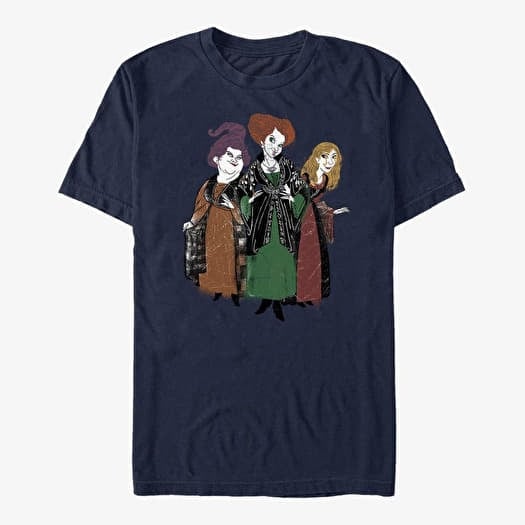 T-shirt Merch Disney Hocus Pocus - HOCUS POCUS 3 SISTERS Unisex T-Shirt Navy Blue