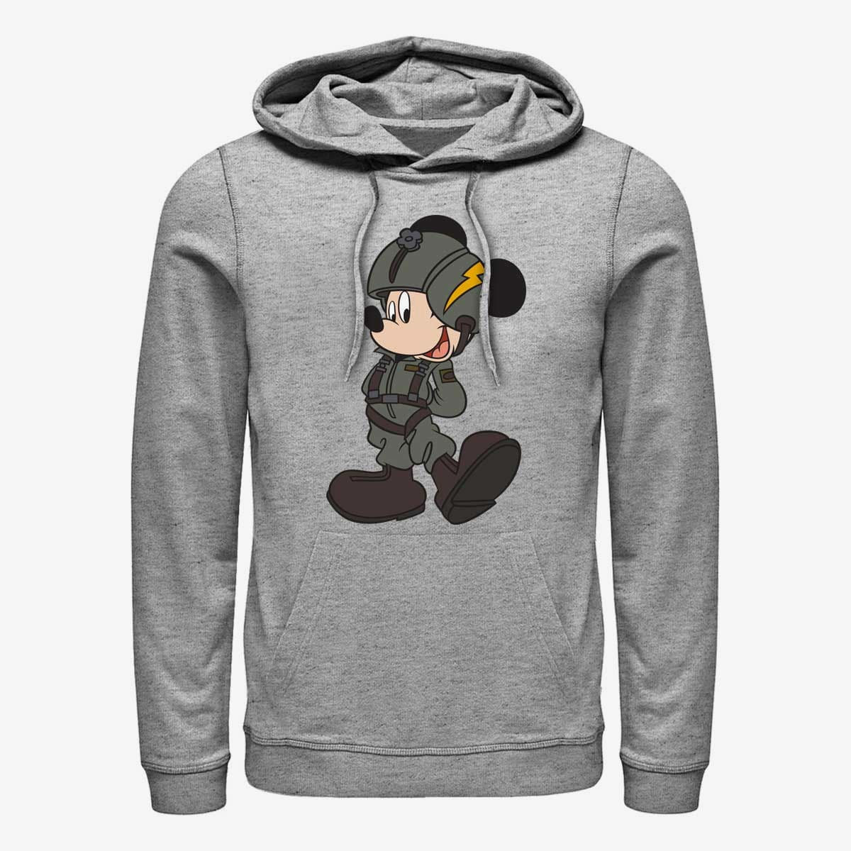Толстовки та реглани Merch Disney Classic Mickey - Mickey Jet Pilot Unisex Hoodie Heather Grey