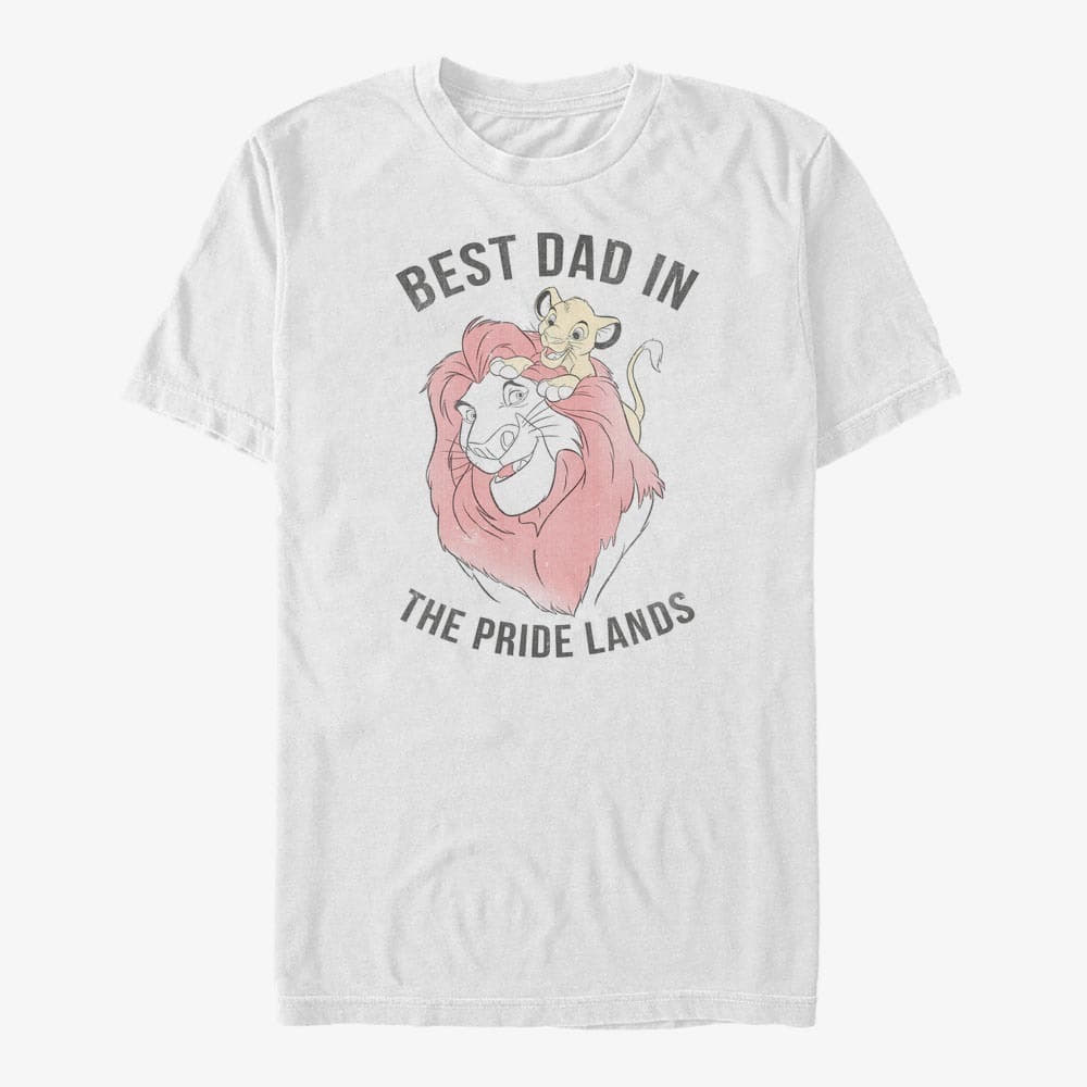 majice kratkih rukava Merch Disney The Lion King - Pride Lands Dad Unisex T-Shirt White