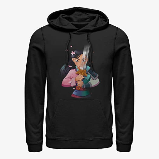 Džemperis Merch Disney Mulan - Anime Mulan Unisex Hoodie Black