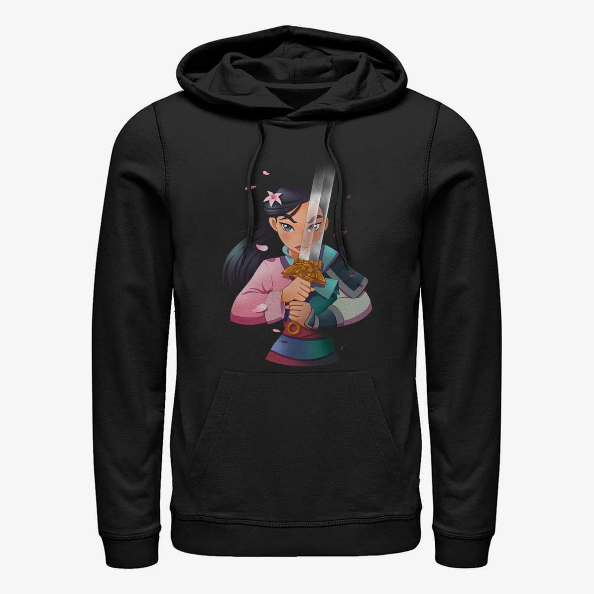 Kapuutsikud ja kampsunid Merch Disney Mulan - Anime Mulan Unisex Hoodie Black