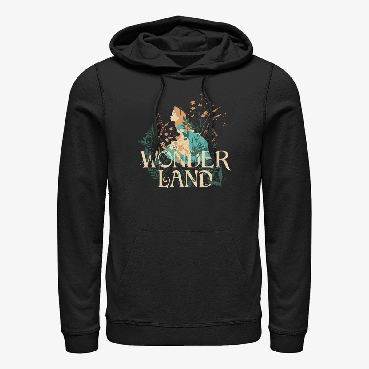 Sweatshirts Merch Disney Alice In Wonderland - ALICE PLANT SMELL - DSAX034GSE Unisex Hoodie Black