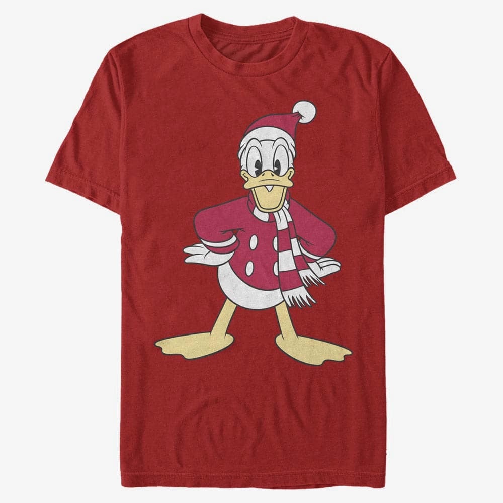 T-Shirts Merch Disney Mickey Classic - Donald Hat Unisex T-Shirt Red