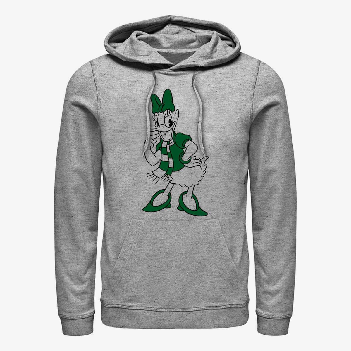 Kapuutsikud ja kampsunid Merch Disney Mickey Classic - Pine Green Daisy Unisex Hoodie Heather Grey