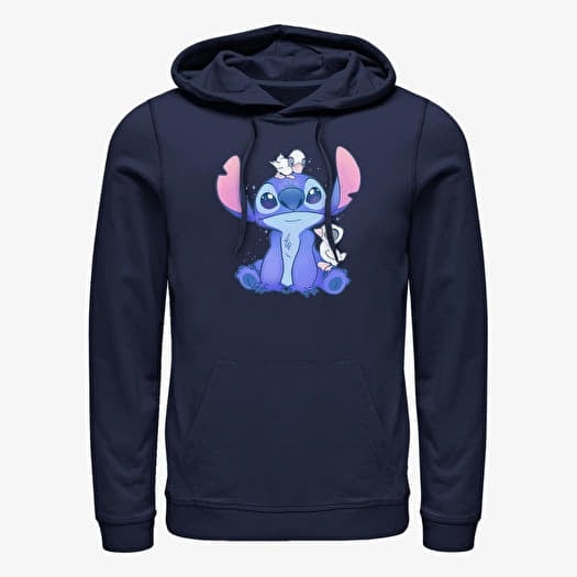 Sweatshirt Merch Disney Classics Lilo & Stitch - Cute Ducks Unisex Hoodie Navy Blue