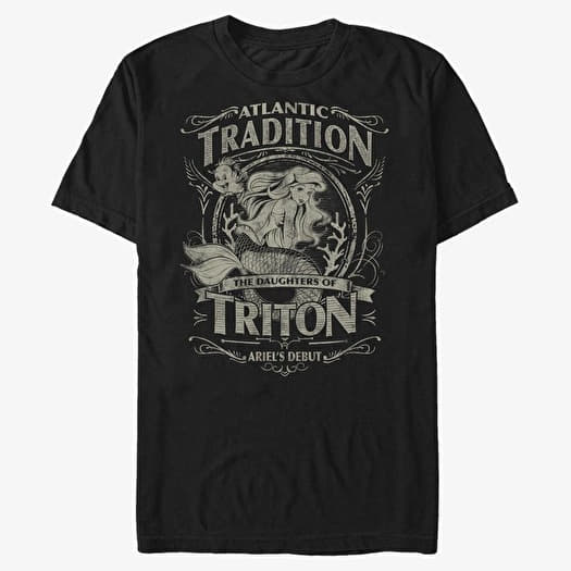 T-shirt Merch Disney The Little Mermaid - Atlantic Tradition Unisex T-Shirt Black