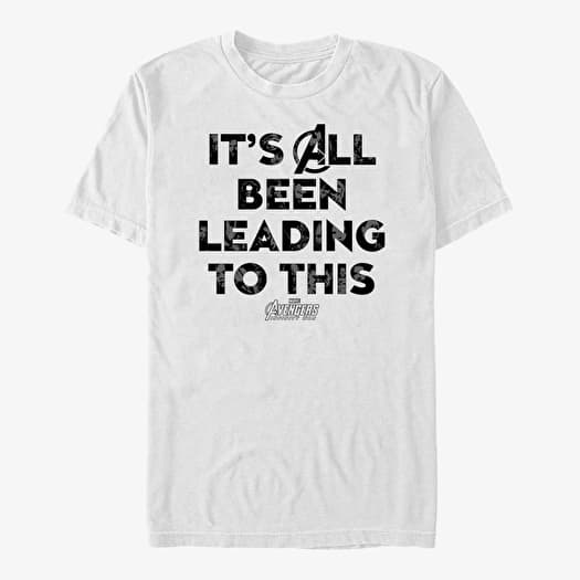 T-krekls Merch Marvel Avengers: Infinity War - All Been Leading To This Unisex T-Shirt White