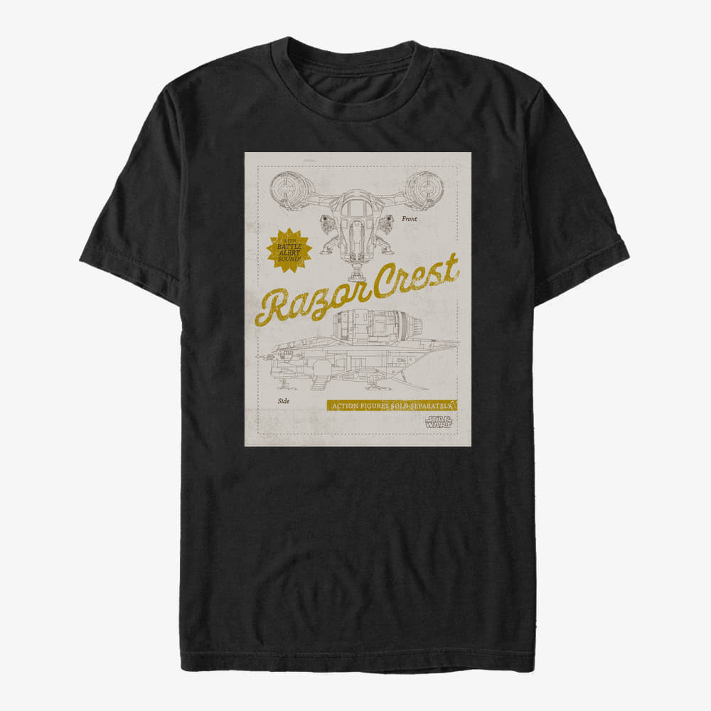 majice kratkih rukava Merch Star Wars: The Mandalorian - R.Crest Unisex T-Shirt Black