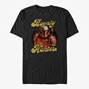 Merch Star Wars: The Mandalorian - BOUNTY RETRO Unisex T-Shirt Black