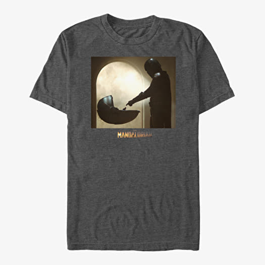 T-shirt Merch Star Wars: The Mandalorian - Boxed Scene Unisex T-Shirt Dark Heather Grey