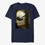 Merch Star Wars: The Mandalorian - Tall Scene Unisex T-Shirt Navy Blue