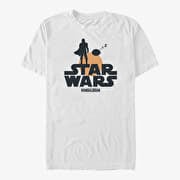 Merch Star Wars: The Mandalorian - Sunset Duo Unisex T-Shirt White