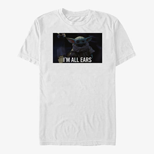 T-shirt Merch Star Wars: The Mandalorian - All Ears Knock Out Unisex T-Shirt White