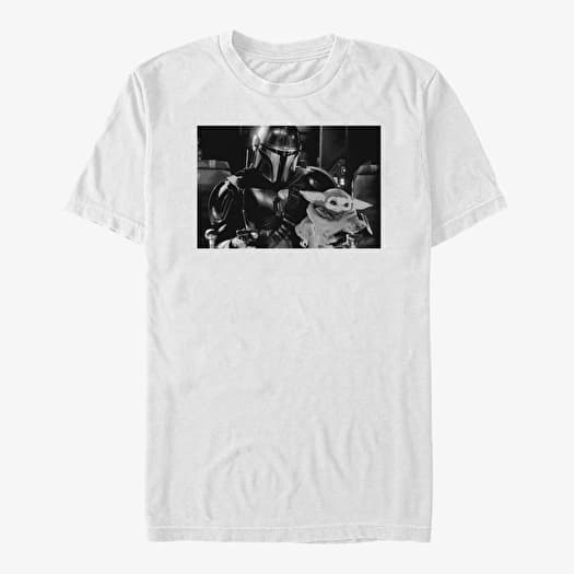 T-shirt Merch Star Wars: The Mandalorian - Fatherhood V2 Unisex T-Shirt White