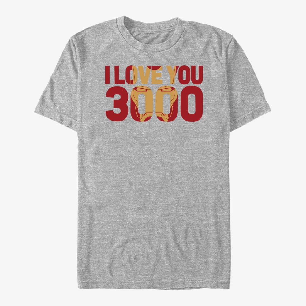 Camisetas Merch Marvel Avengers Endgame - Love You 3000 Unisex T-Shirt Heather Grey