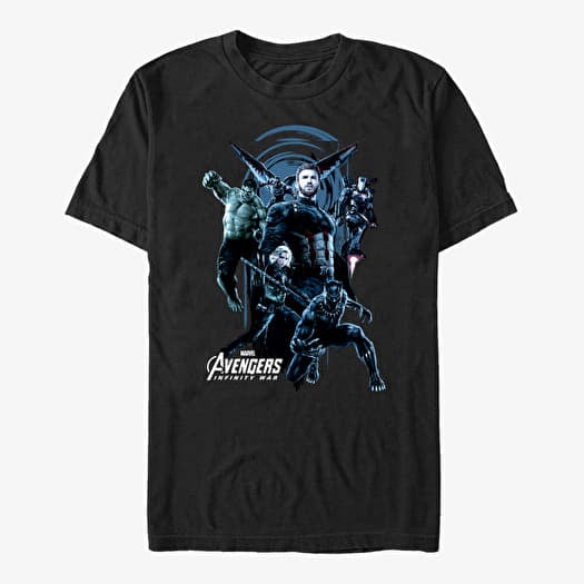 T-shirt Merch Marvel Avengers: Infinity War - A Team Unisex T-Shirt Black