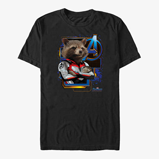 T-shirt Merch Marvel Avengers Endgame - Space Raccon Unisex T-Shirt Black