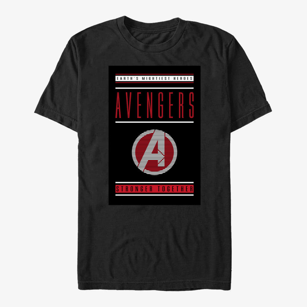 T-särgid Merch Marvel Avengers Endgame - Stronger Together Unisex T-Shirt Black