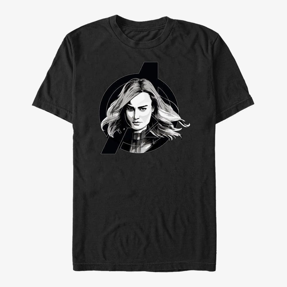 T-shirts Merch Marvel Avengers Endgame - Black and White Unisex T-Shirt Black