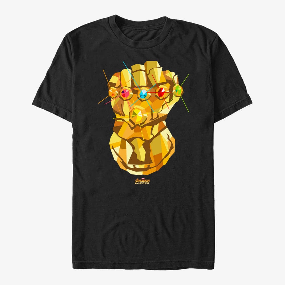 Camisetas Merch Marvel Avengers: Infinity War - Gauntlet Poly Unisex T-Shirt Black