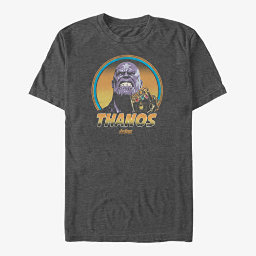 Majica Merch Marvel Avengers: Infinity War - Vintage Thanos Unisex T-Shirt Dark Heather Grey