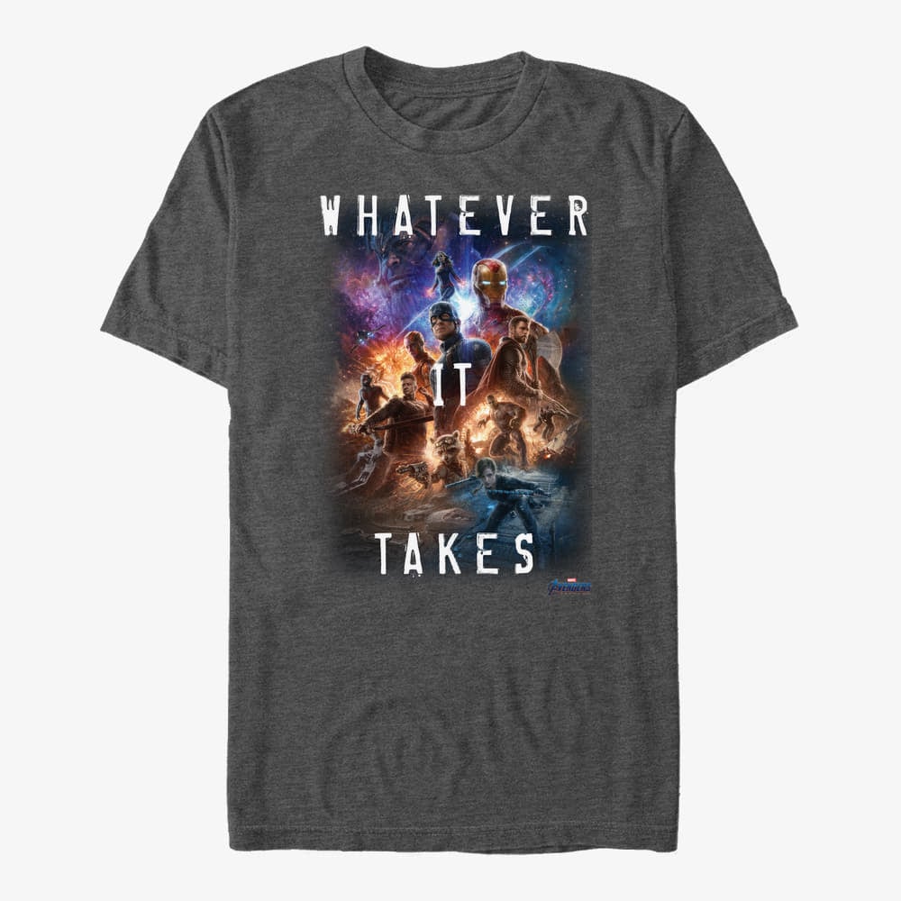 T-Shirts Merch Marvel Avengers Endgame - Whatever it Takes Unisex T-Shirt Dark Heather Grey