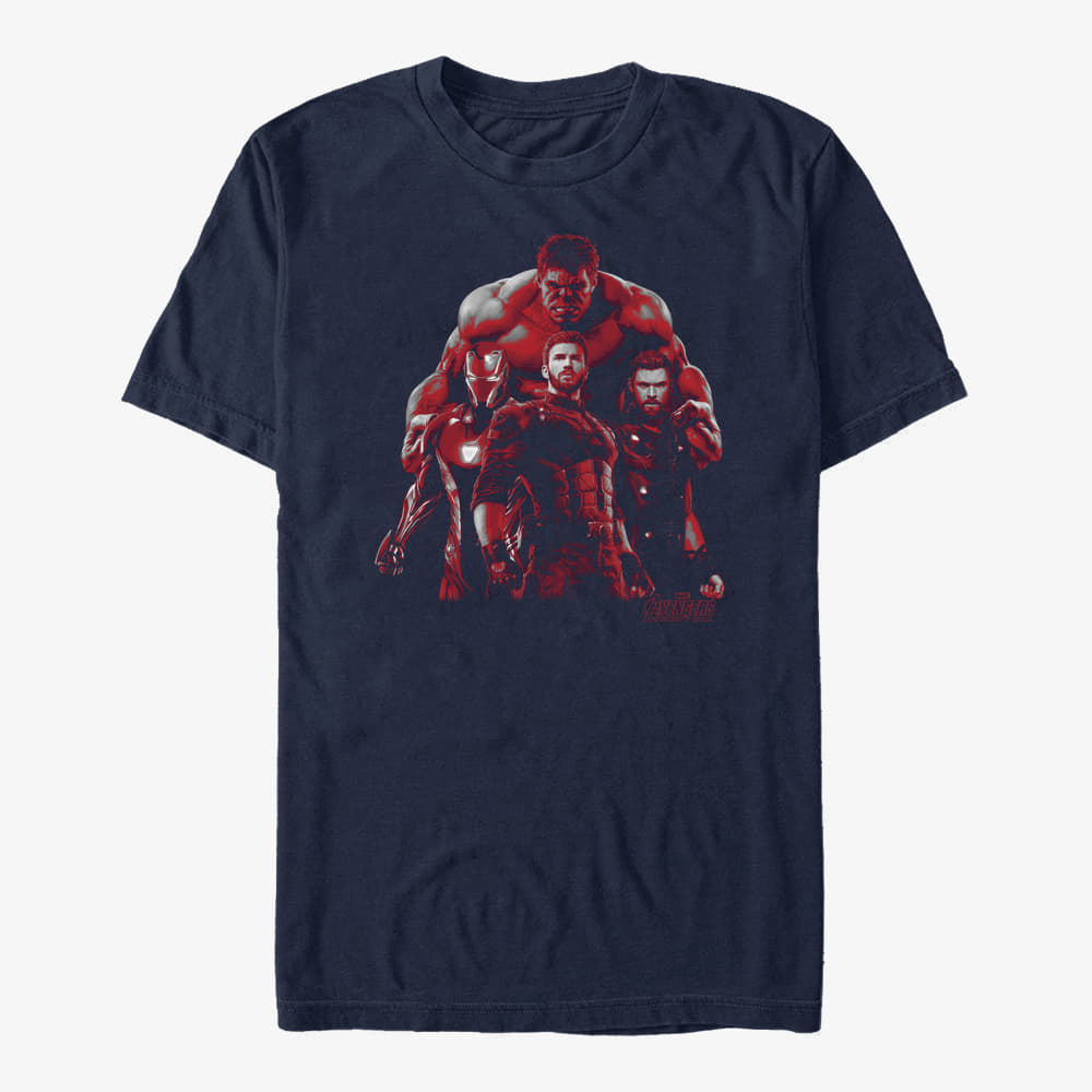 T-shirts Merch Marvel Avengers: Infinity War - Avenger Group Unisex T-Shirt Navy Blue