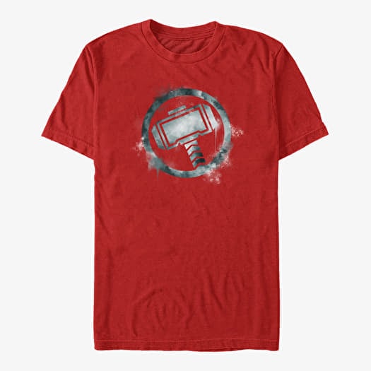 T-skjorte Merch Marvel Avengers Endgame - Thor Spray Logo Unisex T-Shirt Red