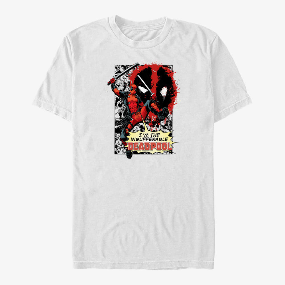 Magliette Merch Marvel Deadpool - Insufferable Unisex T-Shirt White