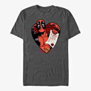 Merch Marvel Deadpool - Deadpool List Unisex T-Shirt Dark Heather Grey