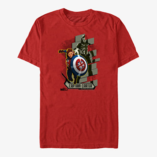 T-shirt Merch Marvel What If...? - Carter Attacks Unisex T-Shirt Red