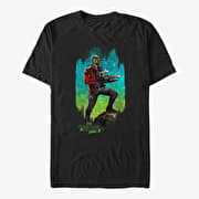 Merch Marvel GOTG Classic - Rocket Explosion Unisex T-Shirt Black
